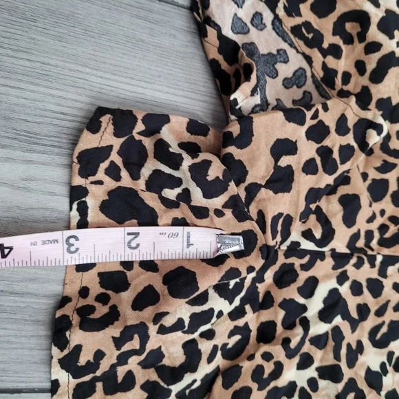 New Look Womens One-Piece Romper Size 8 Multicolor Animal Print Spaghetti Straps - Picture 10 of 13